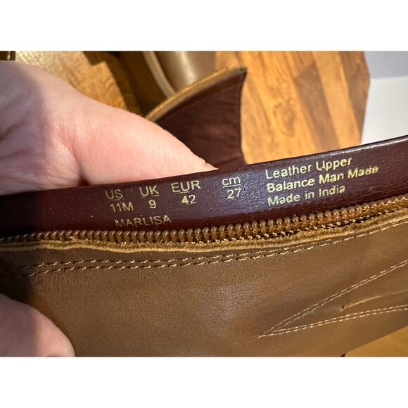 Franco Sarto Women's Marlisa Leather Riding Boots Brown Size 11M Classic Style - Picture 9 of 13